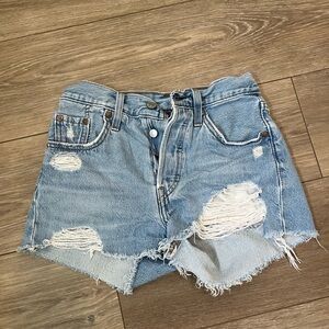 Levi’s Distressed Denim Women Shorts
